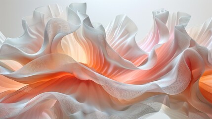 Soft Gradient Textile Flow Patterns with Color Transitions