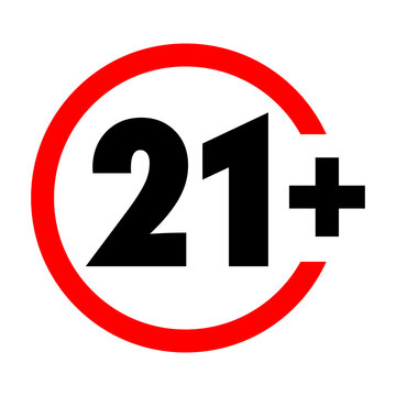 Under 21 forbidden round sign prohibition symbol