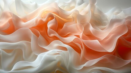 Soft Gradient Textile Flow Patterns with Color Transitions