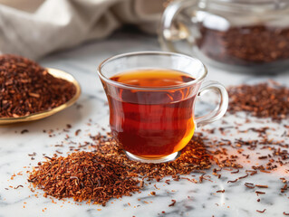 Luxurious Rooibos Tea Infused with Rich Red Color and Vanilla Notes