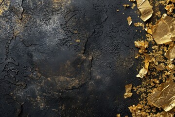 Obraz premium Black Gold Texture Background Abstract Luxury Design