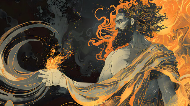 Greek god Hades illustration, Hades the god of the dead and the king of the underworld