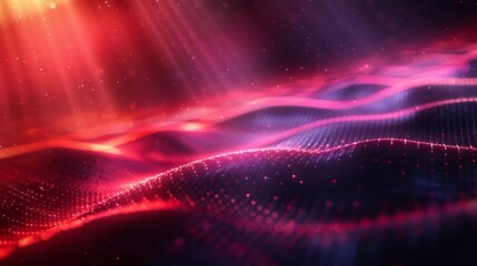 Obraz premium Red and black combination of thin lines background.