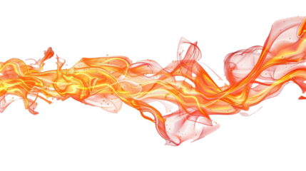 PNG Image of Realistic fire flame