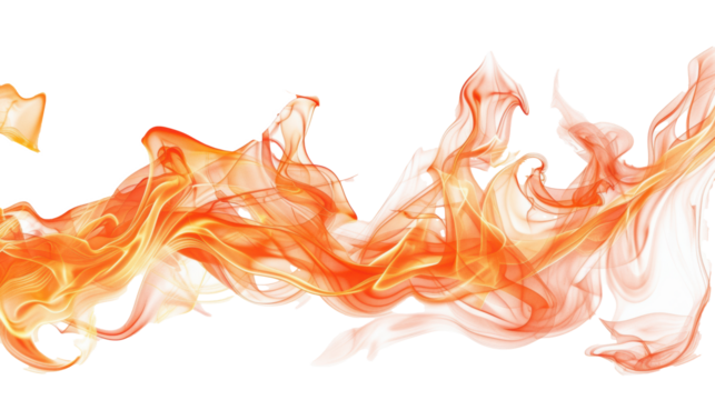 PNG Image of Realistic fire flame