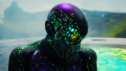 Mysterious cosmic entity emerging water