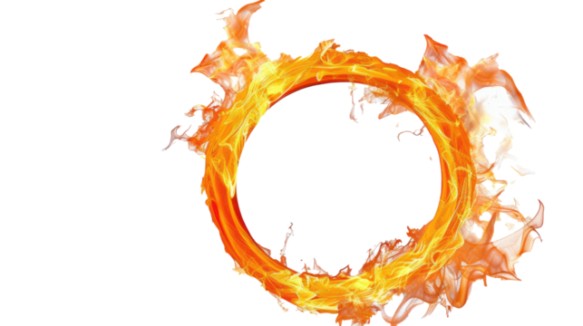 PNG Image of Realistic fire flame