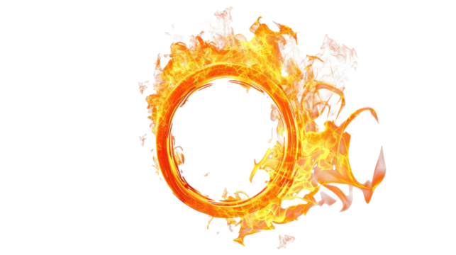 PNG Image of Realistic fire flame