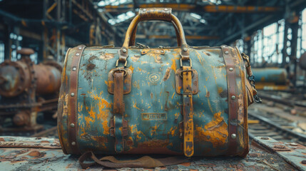Old leather bag.