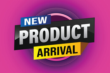 New product arrival tag icon logo sign symbol Banner design template for marketing. Special offer promotion retail. background banner modern graphic design for advertising store shop, online store

