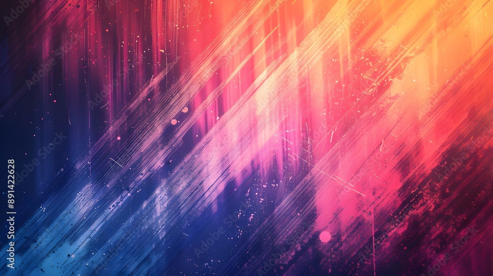 Poster vibrant abstract background with dynamic color gradients