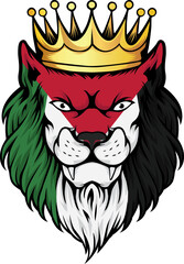 Palestinian Pride: Crowned Lion Emblem