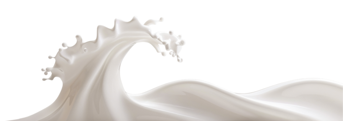 Splash of milk or cream, cut out
