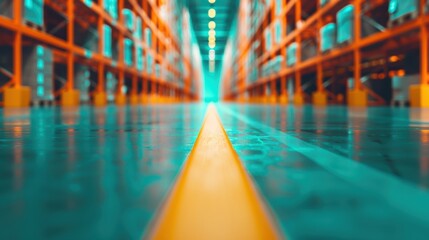 Obraz premium Close-up of a warehouse worker examining inventory, highlighting the hands-on approach essential for effective supply management.