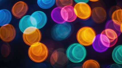 Magical Light Orbs Festive Atmosphere
