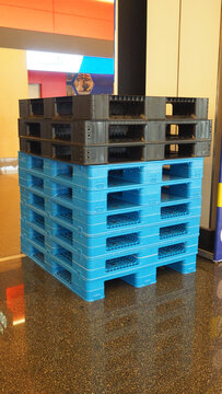 Pallet made from plastic.