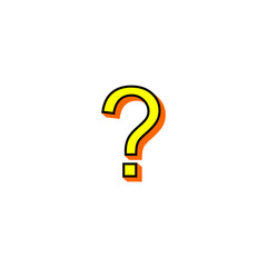 Question Mark Sticker Icon