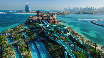 Obraz premium Aqua Adventure Water Park in Dubai