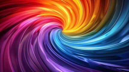 Swirling vortex of colors with a kaleidoscope effect creating a hypnotic and dynamic design ideal for vibrant background illustrations on microstock websites Illustration Flat Color, Clip Art Style ,