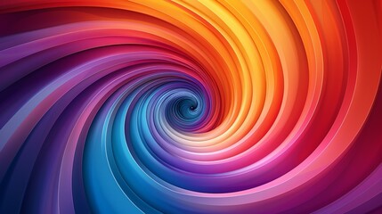 Fototapeta premium Swirling vortex of colors creating a mesmerizing and energetic pattern ideal for dynamic and vibrant background illustrations on microstock websites Illustration Flat Color, Clip Art Style ,