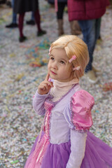 Girl at a carnival celebration