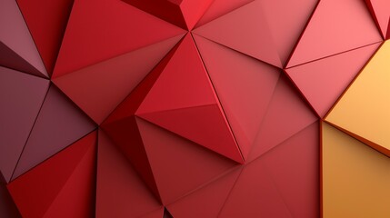 Colorful abstract background featuring a mosaic of triangles in various hues perfect for creative business presentations 3D Illustration image , Minimalism,