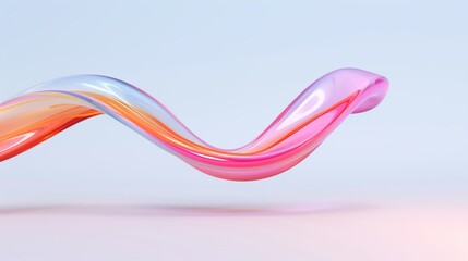 Colorful abstract background with fluid curves and vibrant hues ideal for engaging and dynamic business slides 3D Illustration image , Minimalism,