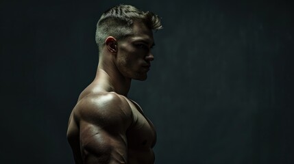 Muscular Man Posing
