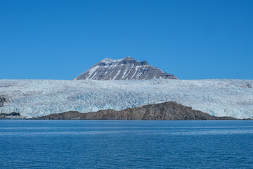 Nordenskiöldbreen glacier in Svalbard