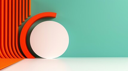 Colorful abstract background with fluid curves and vibrant hues ideal for engaging and dynamic business slides 3D Illustration image , Minimalism,