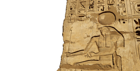 Obraz premium Ancient egyptian temple of Ramsess III (Medinet Habu) in Luxor, egypt