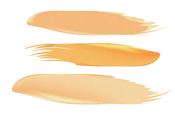 Beige brush stroke set, vintage grain texture, isolated transparent background, paint brush stroke, grunge png design element, watercolor design. Trendy brush stroke illustration