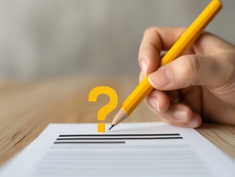 Closeup of a customer satisfaction survey included in a business publication, survey, reader engagement