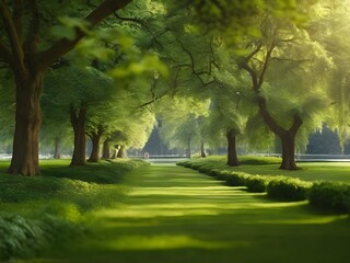 Fototapeta premium morning in the park