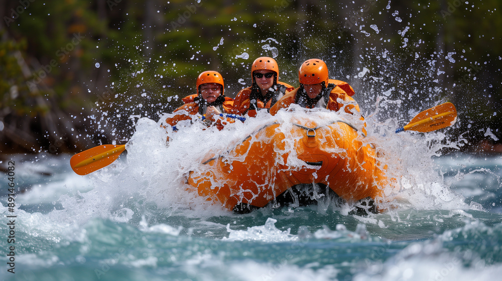 Wall mural Whitewater Rafting Adventure