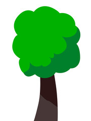 vector icon simple illustration tree 