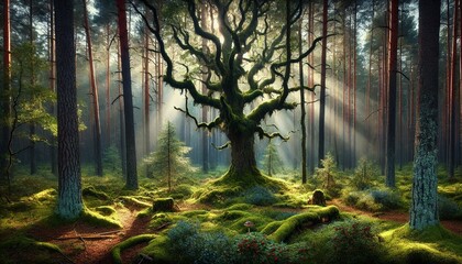 Fototapeta premium Enchanted Forest Glade