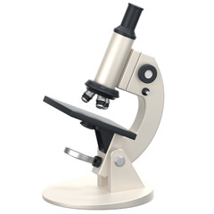 science microscope 3D Icon Illustration. Low Poly Style