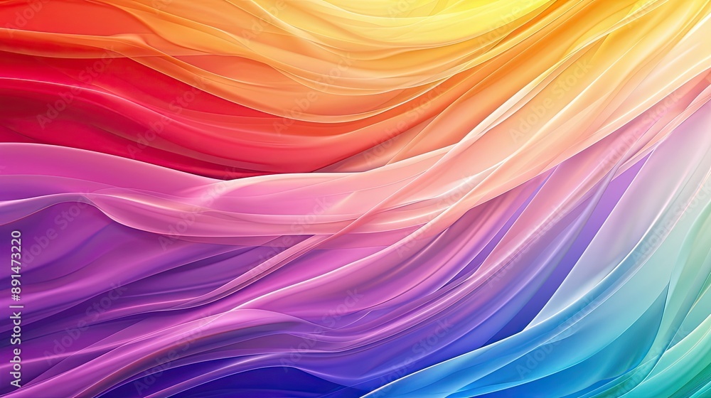 Fototapete an elegant lgbt pride background featuring soft rainbow colors and ample space for text, suitable fo