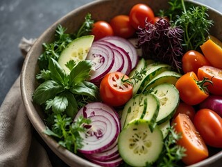 fresh vegetable salad