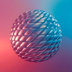 Gradient glass 3d rendering background