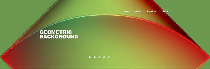 Circle triangle geometric web site page template. Vector Illustration For Wallpaper, Banner, Background, Card, Book Illustration, landing page