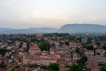 Fototapeta premium The view of Safranbolu at sunset