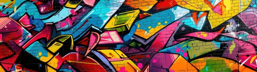 Obraz premium Abstract Graffiti Wall Art