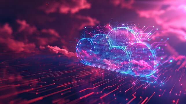 Cloud Computing Cost Efficiency, cost efficiency in cloud computing with an image showing pay-per-use pricing models, resource optimization techniques, AI