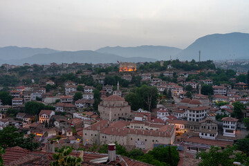 Fototapeta premium The view of Safranbolu at sunset