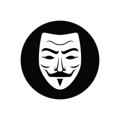 Privacy mask logo icon. Unlock the intrigue of anonymity with this thought-provoking logo design