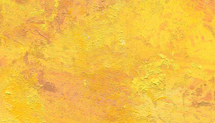Abstract background of orange oil paint rough strokes textures 