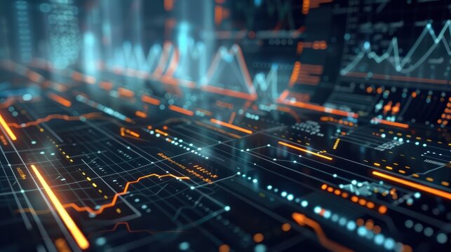 New analytics concept utilizes big data technology for business finance.