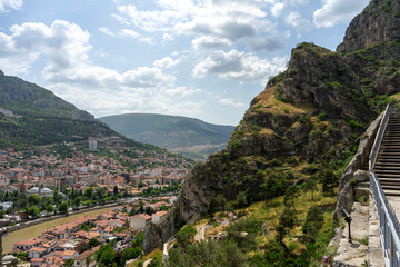 Amasya city view from Amasya Fortress